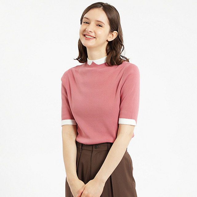 マッキントッシュ フィロソフィ」Cleric Collar Knit プルオーバー